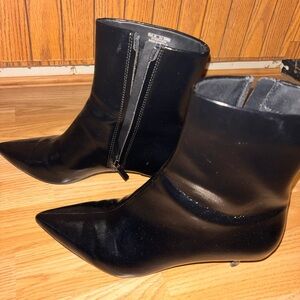 Zara pointed kitten heels boots